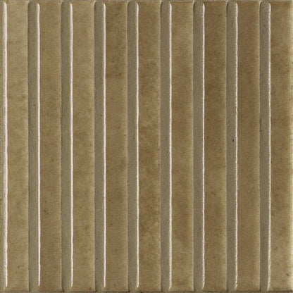 Estudio Cerámico Shallow 'Caramel', wandtegel bruin glans 14,7x14,7cm