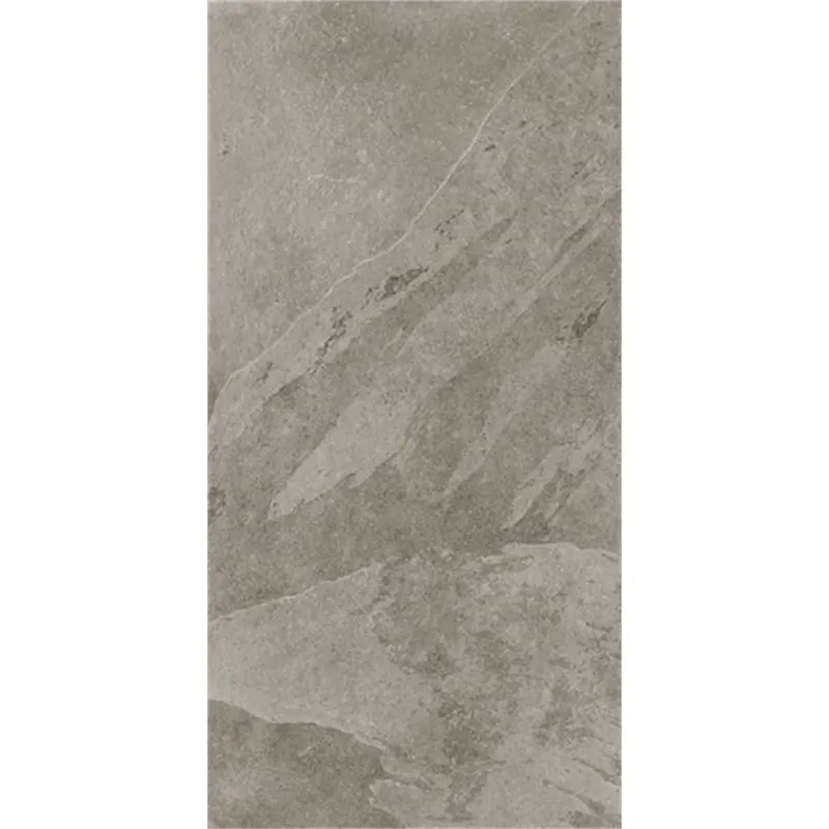 Castelvetro Slate 'Piombo', vloer- en wandtegel grijs mat 30x60cm