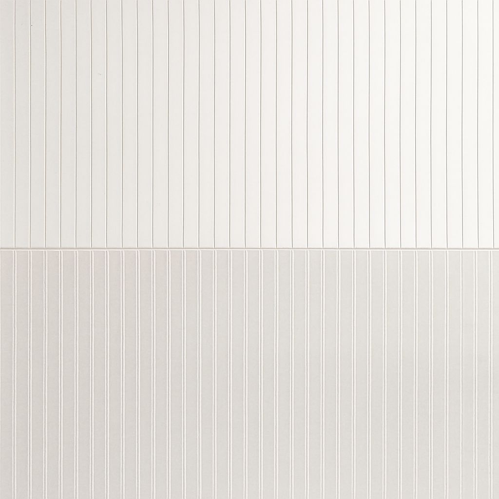 Wandtegel Space 'Decor Perla' Beige-Grijs Mat Reliëf 33x90 – MisterTile