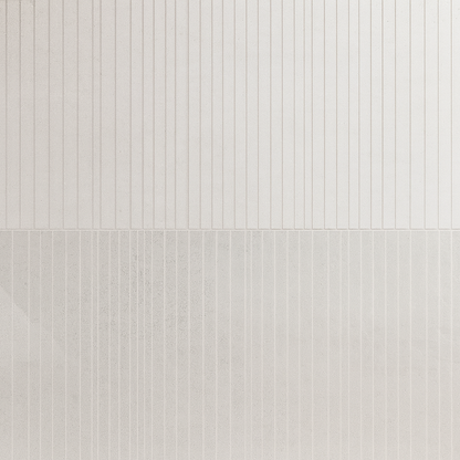 Wandtegel Space 'Decor Gris' Lichtgrijs Mat Reliëf 33x90 – MisterTile