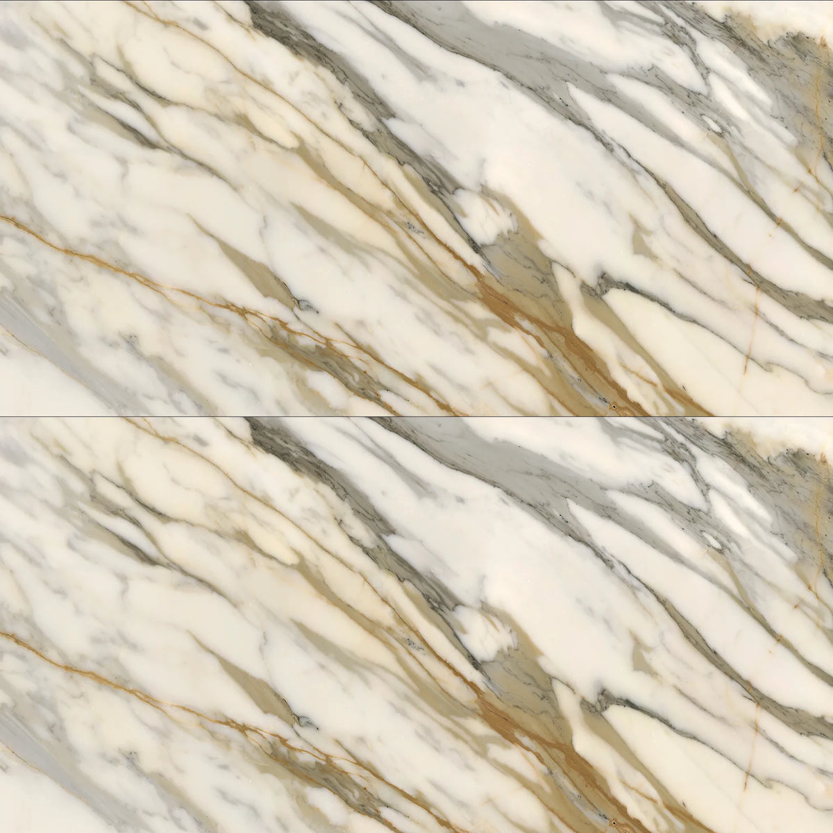 Lea Ceramiche Synestesia 'Golden Borg', vloer- en wandtegel bruin en wit gepolijst 60x120cm
