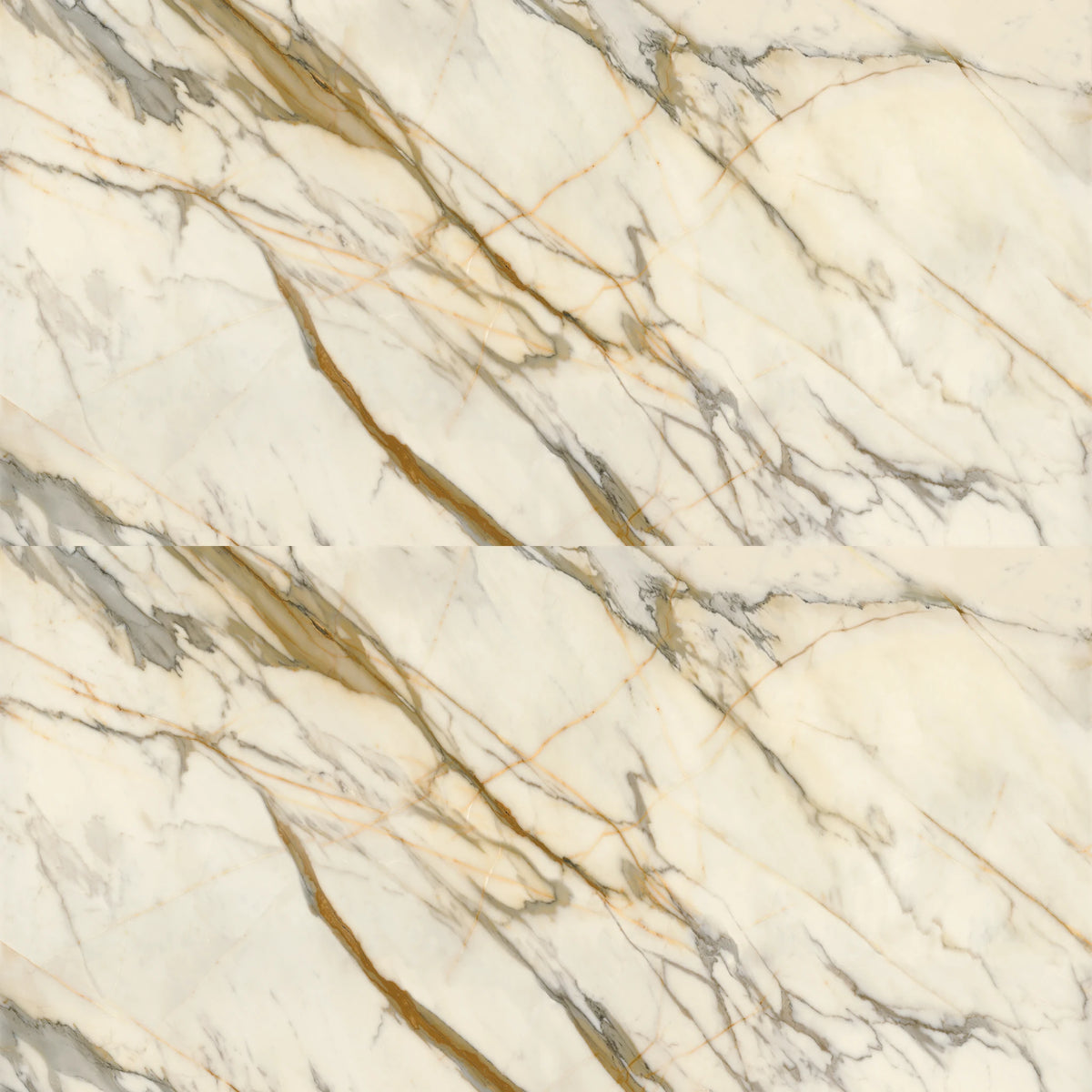 Lea Ceramiche Synestesia 'Golden Borg', vloer- en wandtegel bruin en wit zijdeglans 120x278cm