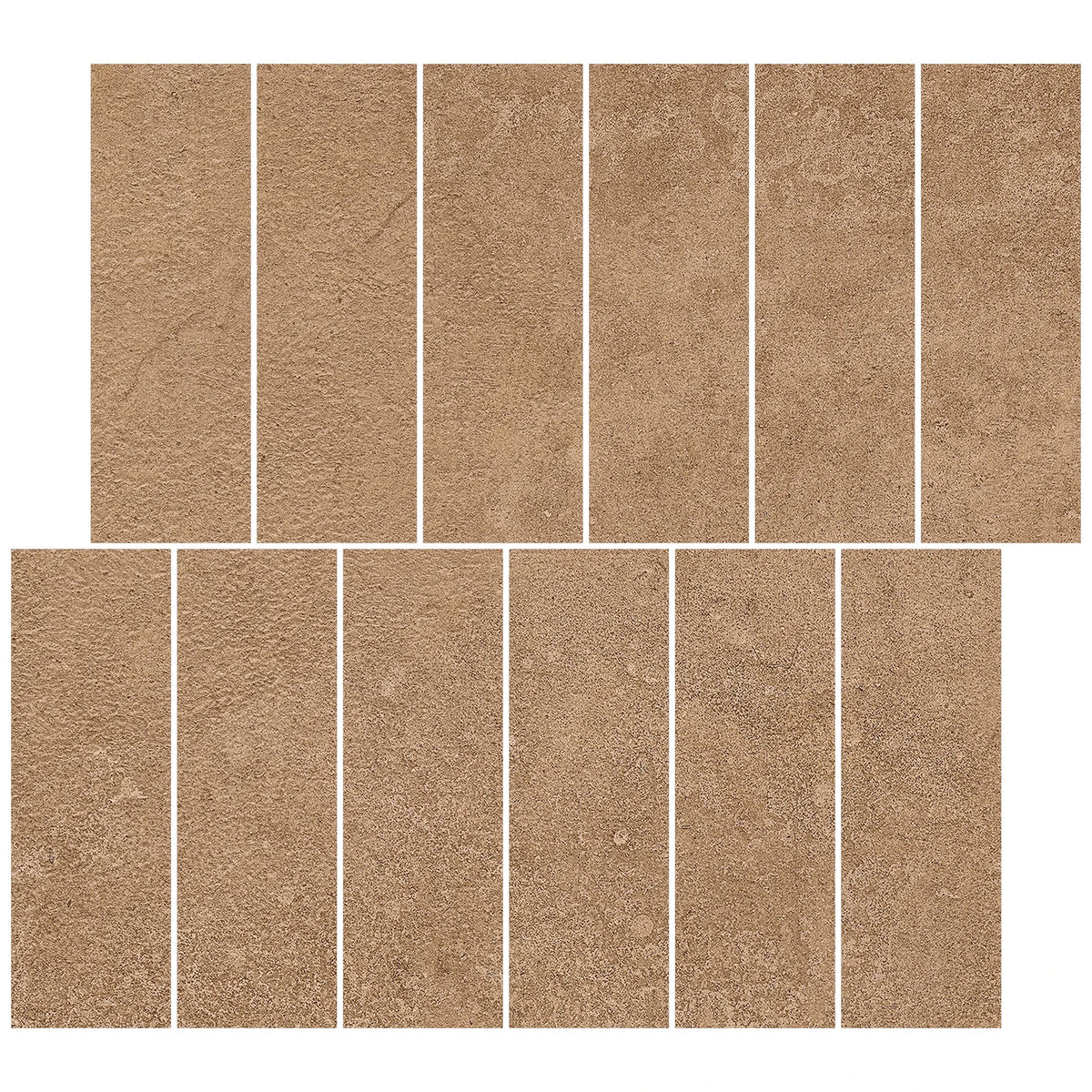 Castelvetro Terrae 'Muretto Cotto', mozaïek bruin en oranje mat 30x30cm