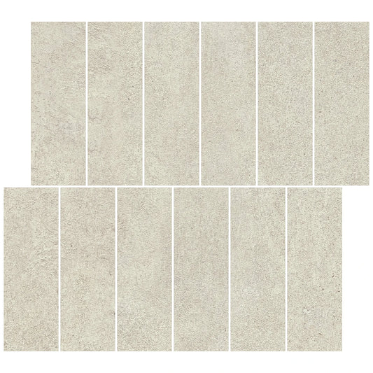 Castelvetro Terrae 'Muretto Pearl', mozaïek crème mat 30x30cm