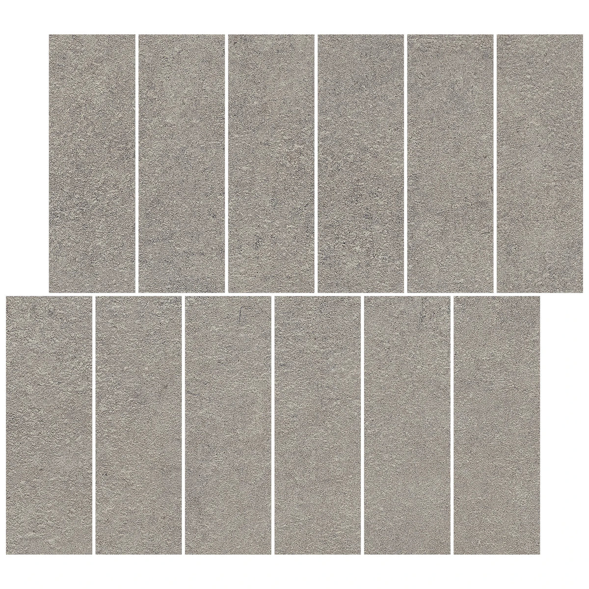 Castelvetro Terrae 'Muretto Silver', mozaïek grijs mat 30x30cm