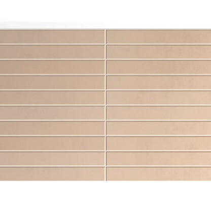 Keradom Twiggy 'Nudo', vloer- en wandtegel beige mat 3,8x38cm