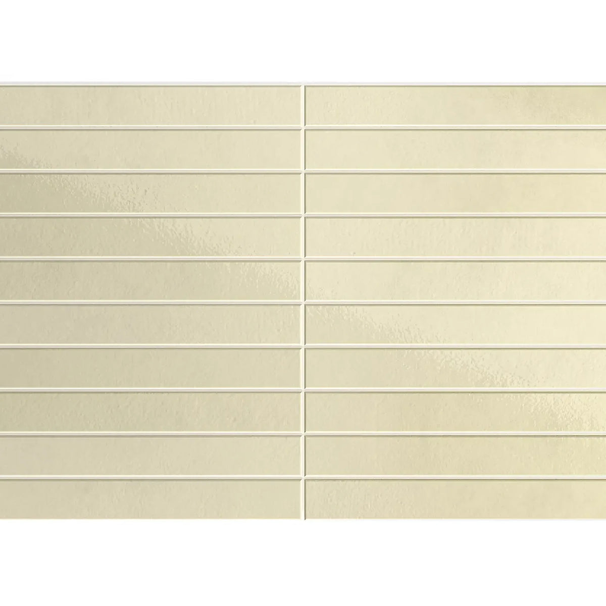 Keradom Twiggy 'Dune', vloer- en wandtegel geel glans 3,8x38cm