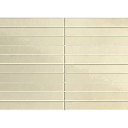 Keradom Twiggy 'Dune', vloer- en wandtegel geel glans 3,8x38cm