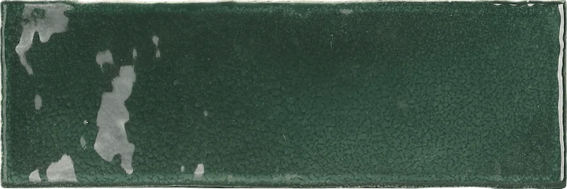 Estudio Cerámico Vermont 'Malachite Green', wandtegel groen glans 7,5x23cm