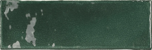 Estudio Cerámico Vermont 'Malachite Green', wandtegel groen glans 7,5x23cm