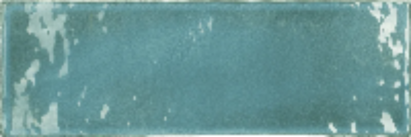 Estudio Cerámico Vermont 'Tiffany', wandtegel turquoise glans 7,5x23cm