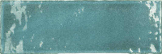 Estudio Cerámico Vermont 'Tiffany', wandtegel turquoise glans 7,5x23cm