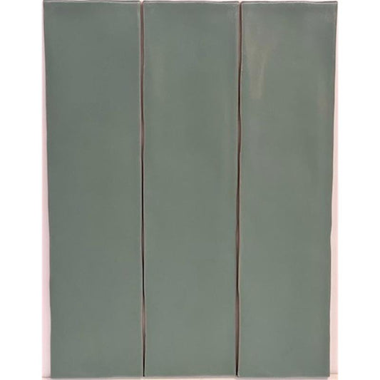 Tebe Vintage 'Jade', wandtegel groen mat 7,5x30cm