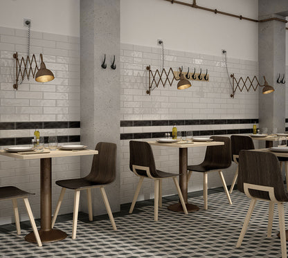 Wandtegel Vintage Masia lichtgrijs glans – MisterTile