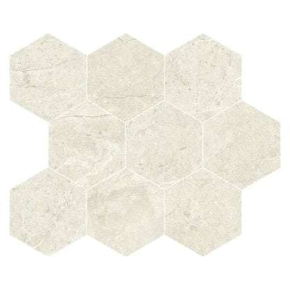 EnergieKer Wonder 'Sleet Mosaico', vloer- en wandtegel crème mat 26x30cm