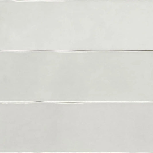 Estudio Cerámico Zellij 'Artic', wandtegel wit glans 6,2x25cm