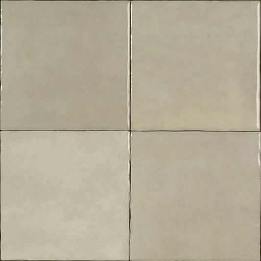 Wandtegel Zellij 'Chameleon' licht grijs glans 12,5x12,5cm