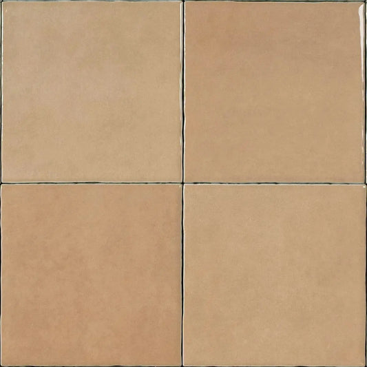 Wandtegel Zellij 'Clay' beige glans 12,5x12,5cm