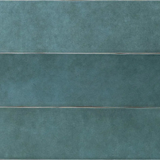 Wandtegel Zellij 'Ocean' blauw glans 6,2x25cm