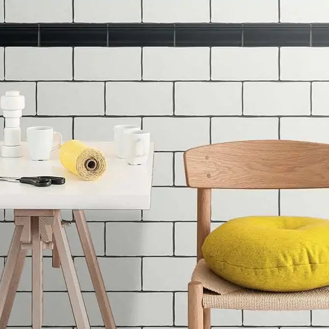 Wandtegel Camden wit mat 7,5x15cm