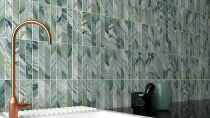 Wandtegel Argos 'Jade' groen 11,5x23